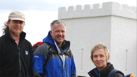 Dave, Derek and Rosie arrive at Ellin's Tower.