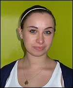 Charli in the shower room at BBC Humber