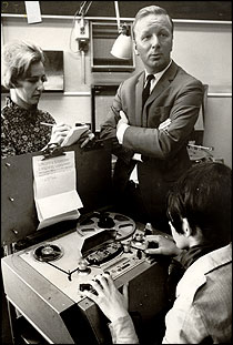 Michael Barton with the team at Radio Sheffield