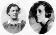 Sisters Gwendoline and Margaret Davies