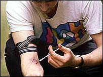 Usuário de droga intravenosa