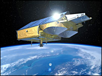 Concepção artística do satélite CryoSat (imagem: Agência Espacial Européia)