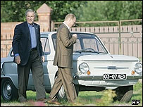 جورج بوش و ولاديمير پوتين