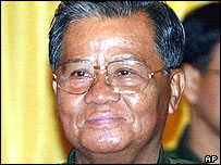 Tướng Than Shwe, 71 tuổi hiện là người nắm quyền cao nhất ở Liên bang Myanmar