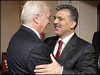 Almanya Dışişleri Bakanı Frank-Walter Steinmeier ve Türkiye Dışişleri Bakanı Abdullah Gül