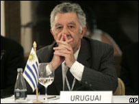 O ministro das Relações Exteriores do Uruguai, Reinaldo Gargano