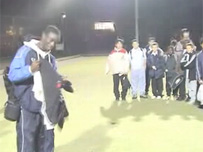 Nick Prempeh coaching football