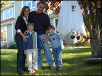 Kristan and Kurt Bridges with their sons Harrison, six, and Tate, four