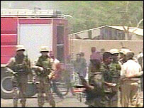 Tropas foram para as ruas de Bagdá depois das explosões