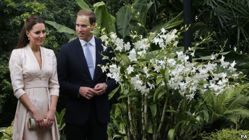 劍橋公爵夫婦在新加坡