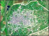 Batı Şeria'nın uydudan çekilen fotoğrafı