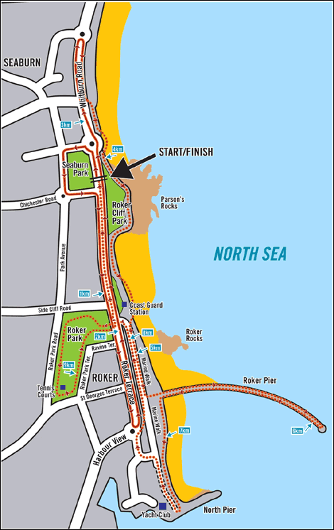 Great Women's Run map