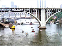 پل میناپولیس پیش از تخریب