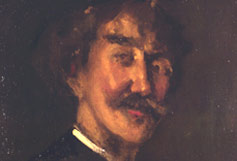 Painting: Whistler Self-Portrait (detail) 1834-1903