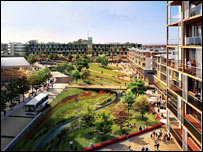 旧厂区更新改造效果示意图