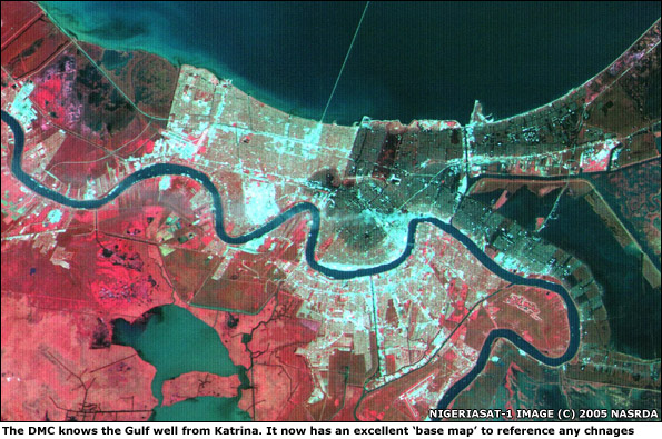 DMC image of New Orleans after Katrina