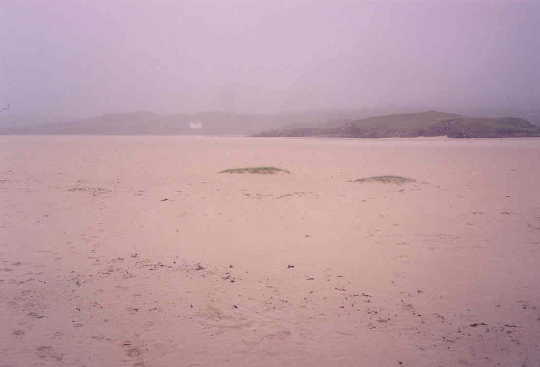 Uig Beach on a wet day