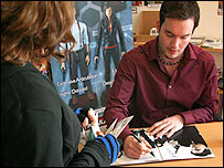 Gareth David-Lloyd signs for another lucky Torchwood fan