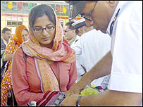 थार एक्सप्रेस का स्वागत