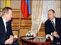 Президенти Кучма і Путін