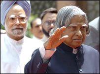 राष्ट्रपति कलाम और मनमोहन सिंह 