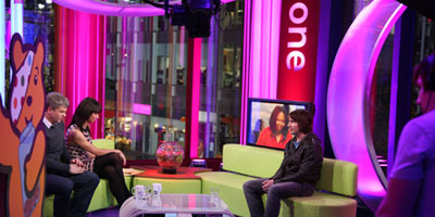 James Blunt in the studio