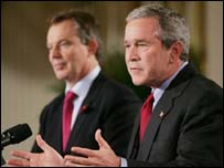 Tony Blair e George W. Bush