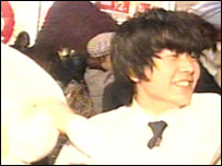 Briga de travesseiros em Leicester em 2006