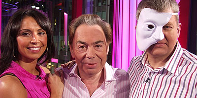 Andrew Lloyd Webber in the studio