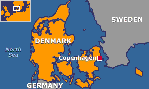 Map of Denmark