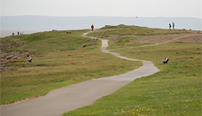 Looking down towards Friar Point