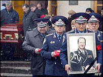 Kravçenko için düzenlenen tören