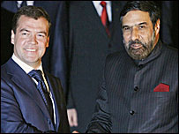 दिमित्री मेदवेदेव और आनंद शर्मा