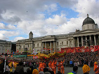 New Year celebrations in Trafalgar Square