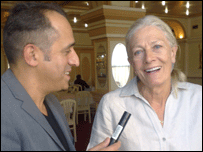 Vanesa Redgrave me gazetarin Faik Luta