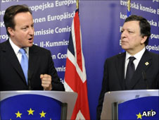 David Cameron and Jose Manuel Barroso