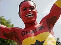 Ghanaian football fan