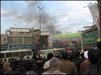 ناآرامی در قم - عکس از وبلاگ حامد متقی