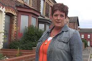 Kate lived in her terraced home in Rock Ferry for eight years, it is due to be pulled down and replaced with a new modern house.