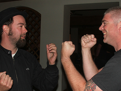 Dan and Mike not really fighting