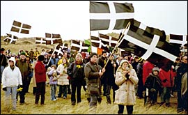 Supporters at the march
