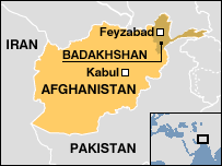 Afghánistán (mapka oblasti)