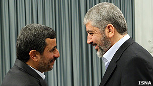 خالد مشعل و محمود احمدی نژاد