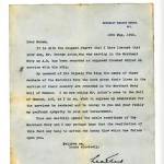 The unwanted letter was sent from the Minister of War Transport to Mrs Evelyn Acton of Whitehaven, Cumbria. It told Evelyn one of her sons was 'supposed drowned'. Another son, William Acton, was also lost on the same vessel. [Photograph used courtesy of Mrs Enid McConnell (née Acton)].