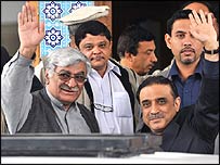آصف علی زرداری اور اسفندیار ولی