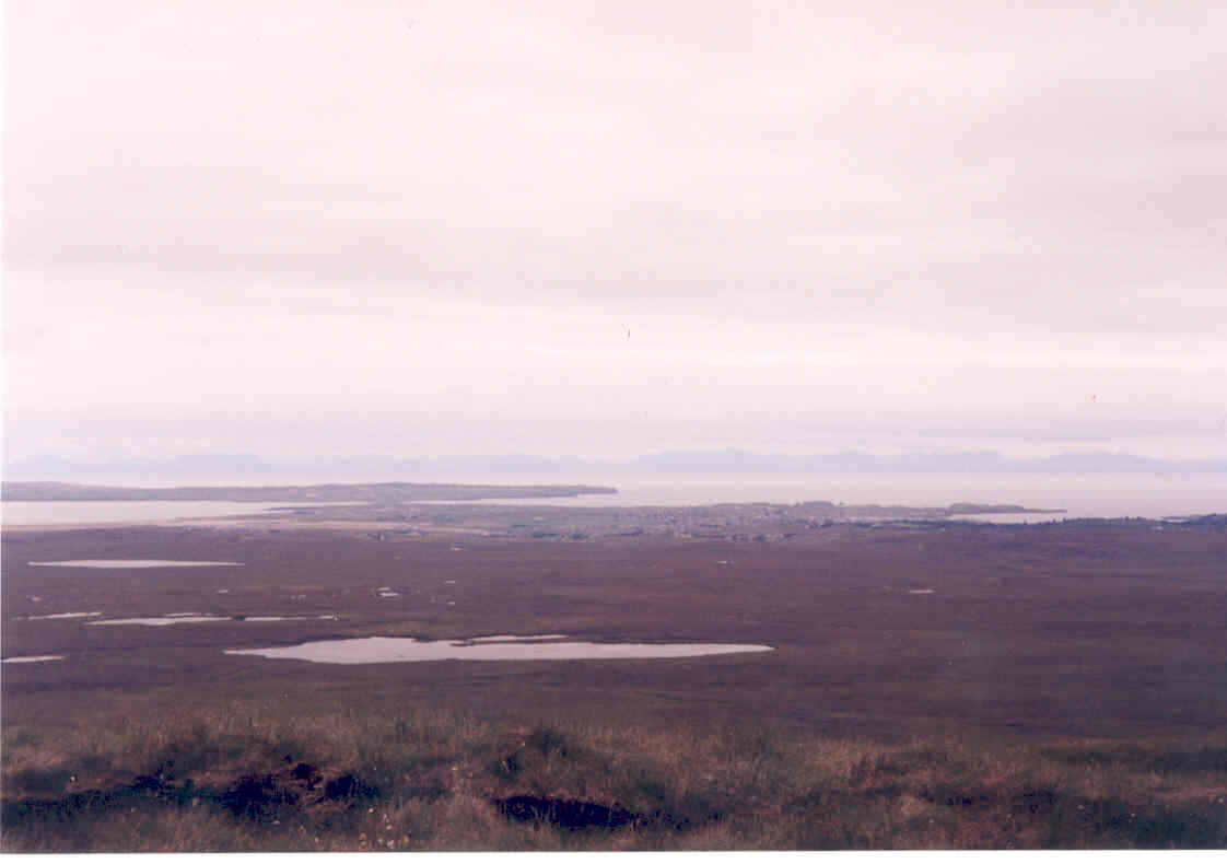 View from the Barvas Hills, towards Stornoway and Point