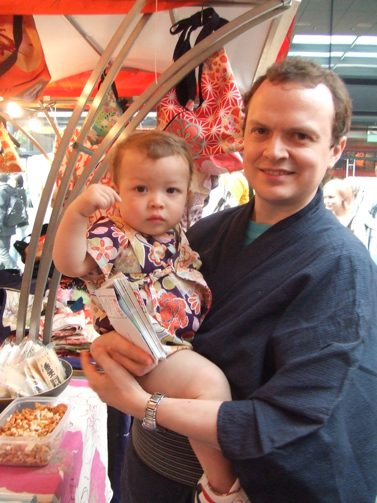 Oscar and I in our Japanese clothes