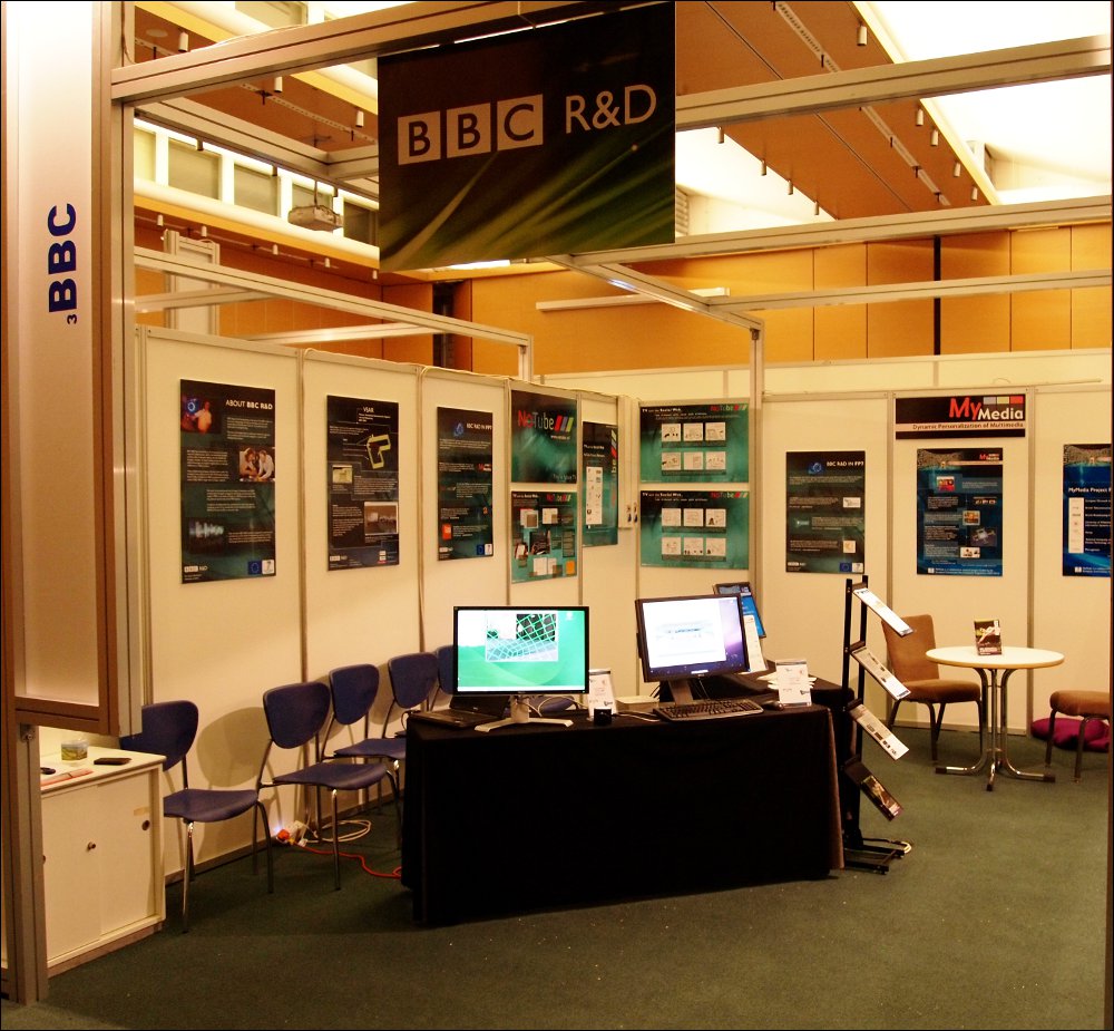 The BBC R&D stand at the NEM exhibition