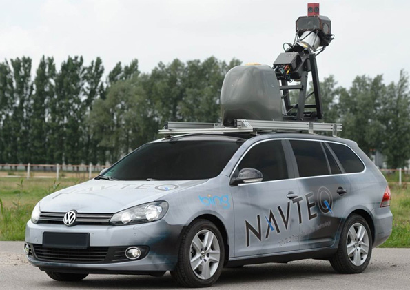 Microsoft Streetside car