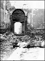 Stourhead Entrance Hall on the day of the fire